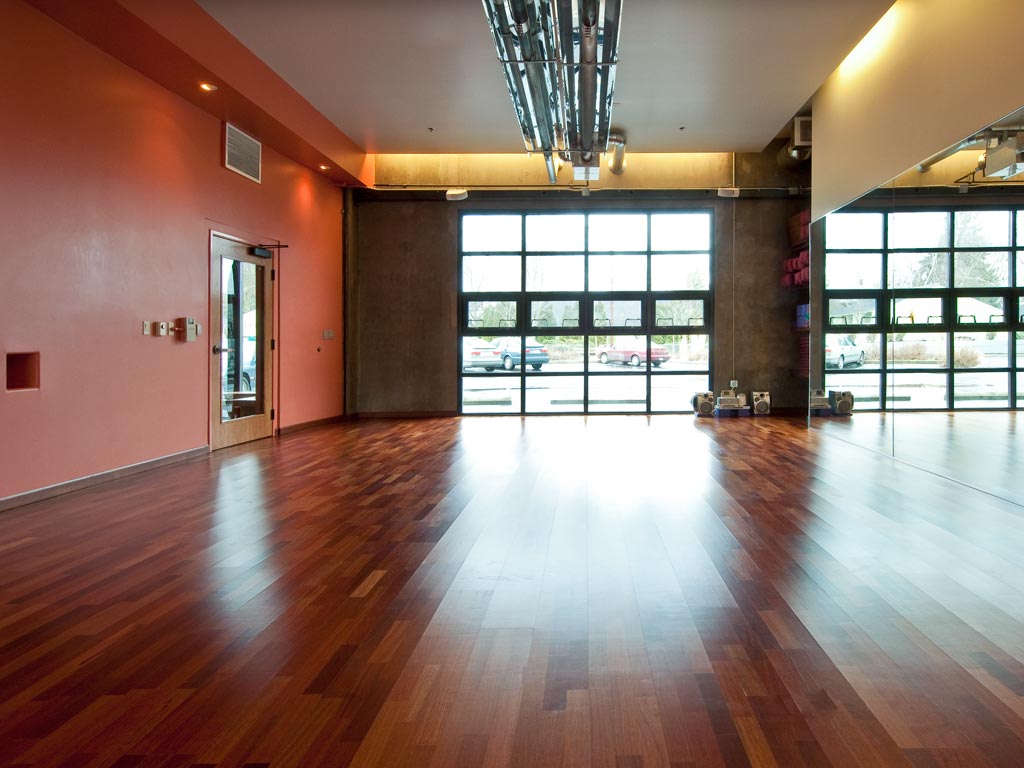 view of yoga studio room