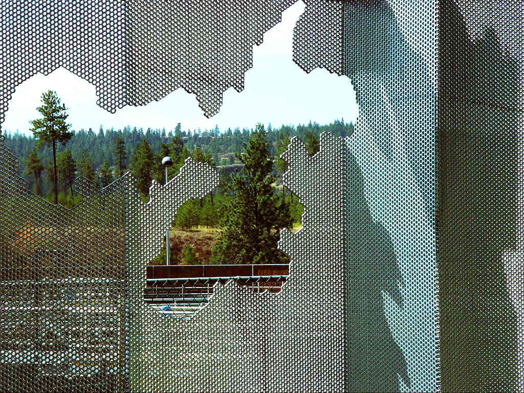 Evaporation Screen public art Spokane WA