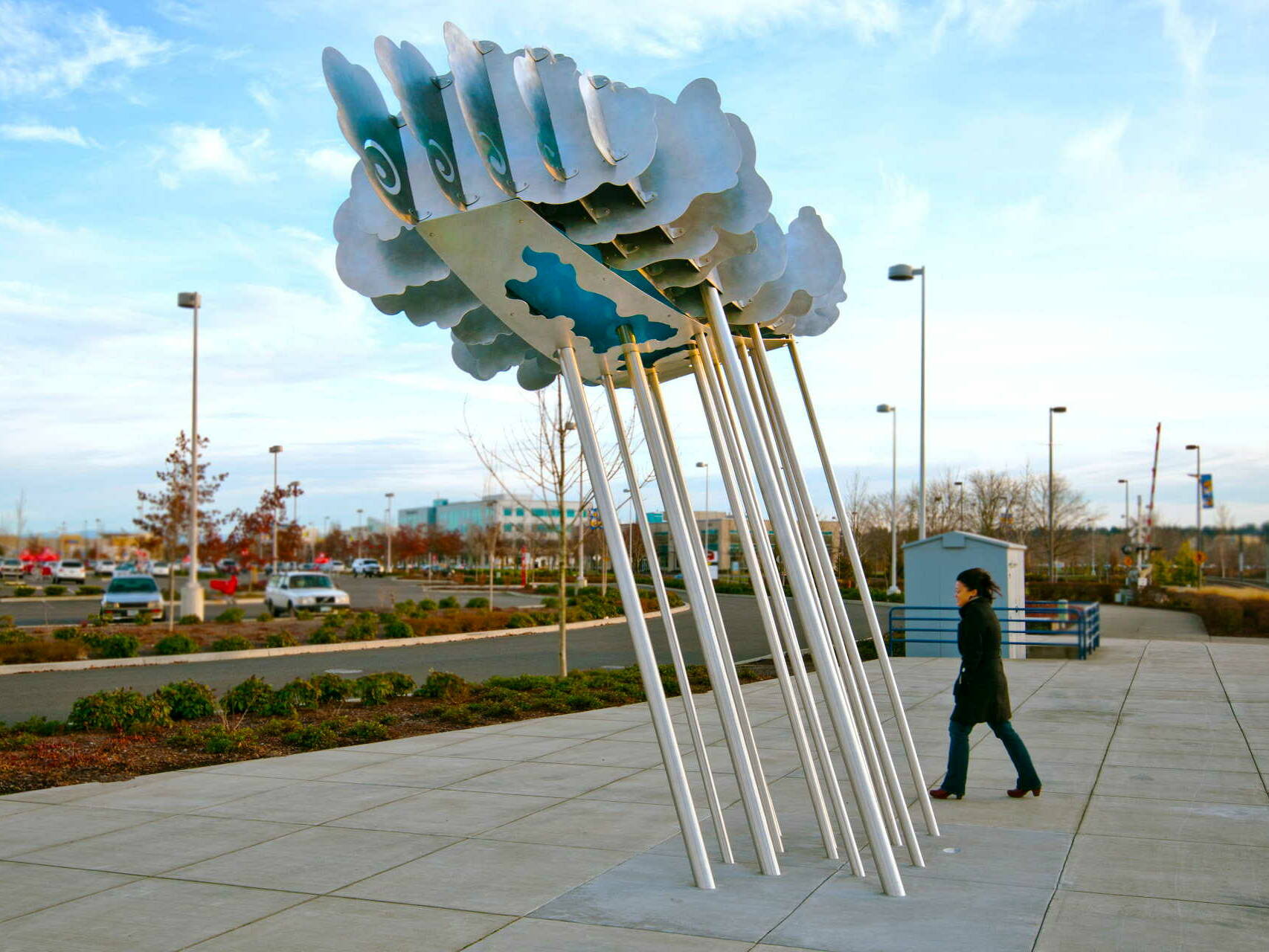 Cloud CAVU at Mt Hood Trimet Station