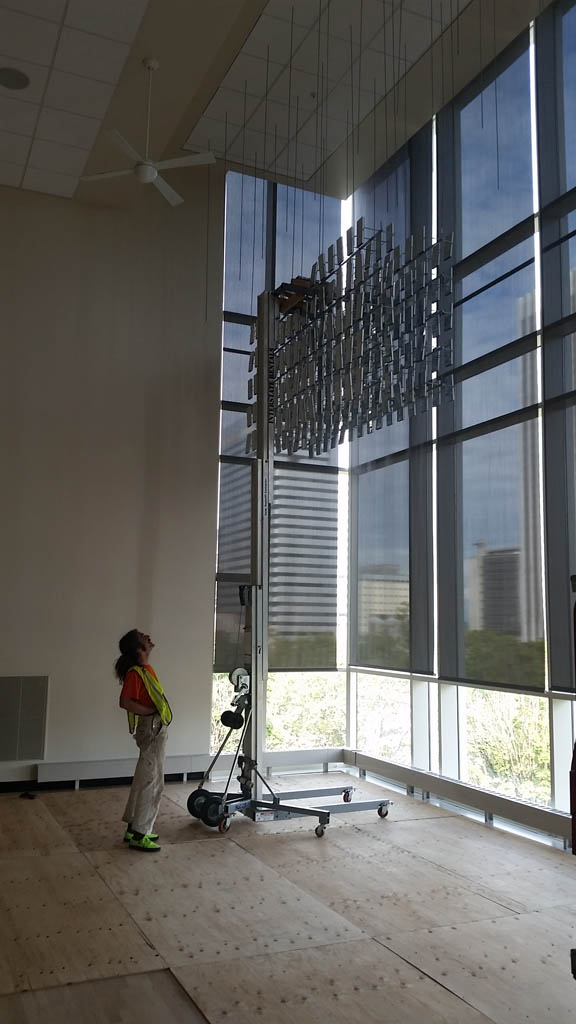 Dale Eldred's Levitated Light Sculpture Re-install