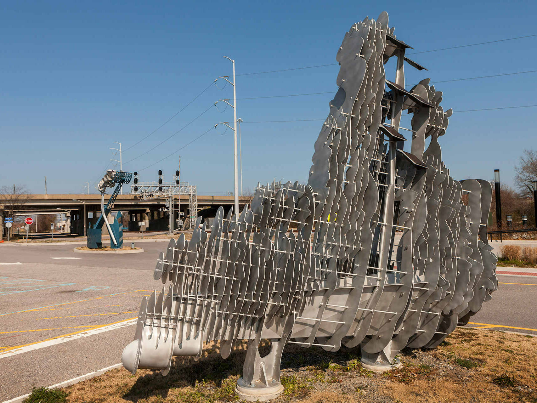 Harboring Histories Series- Stealth Reef w Signal Carrier in background