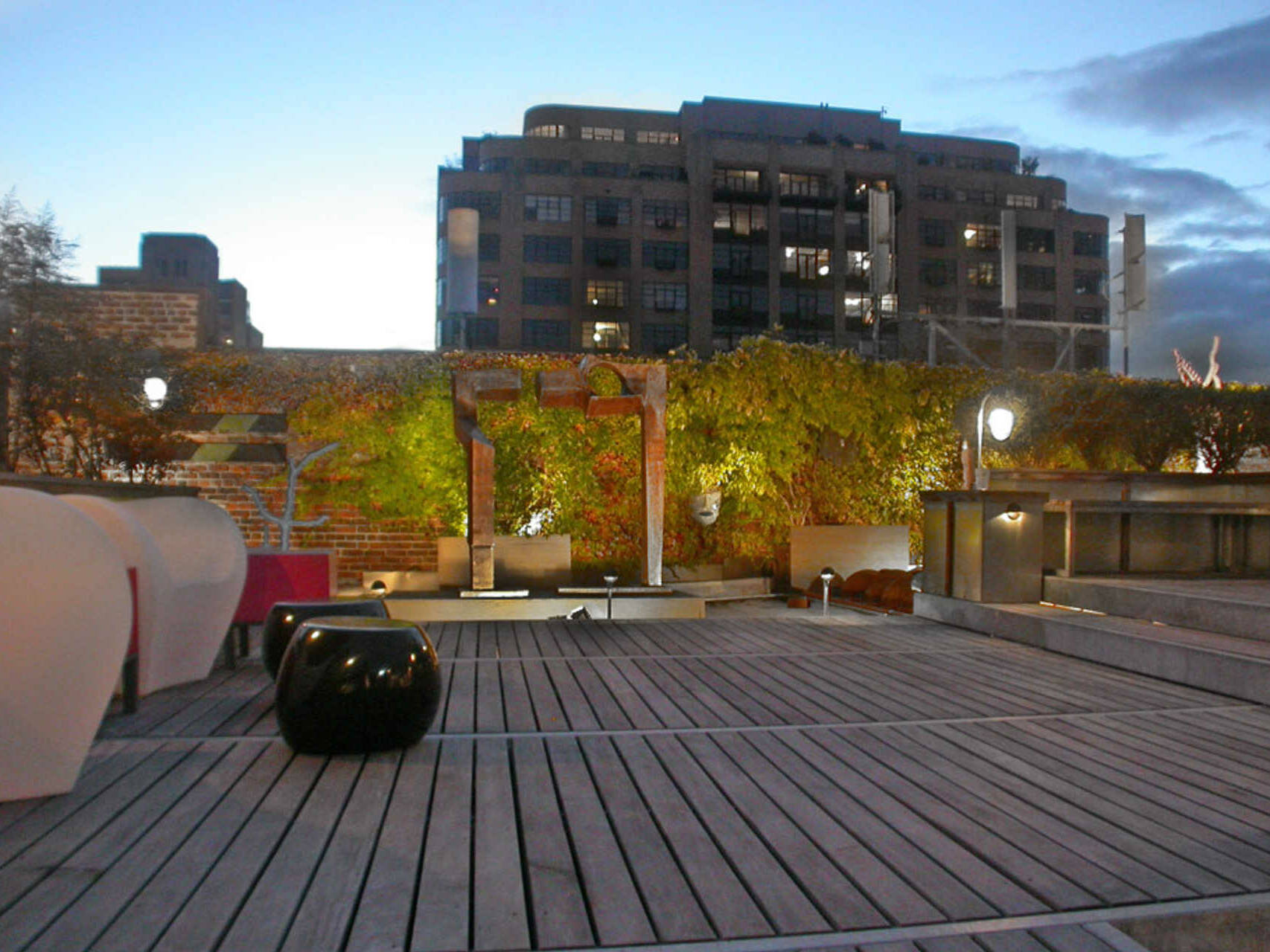 sculpture garden roof deck