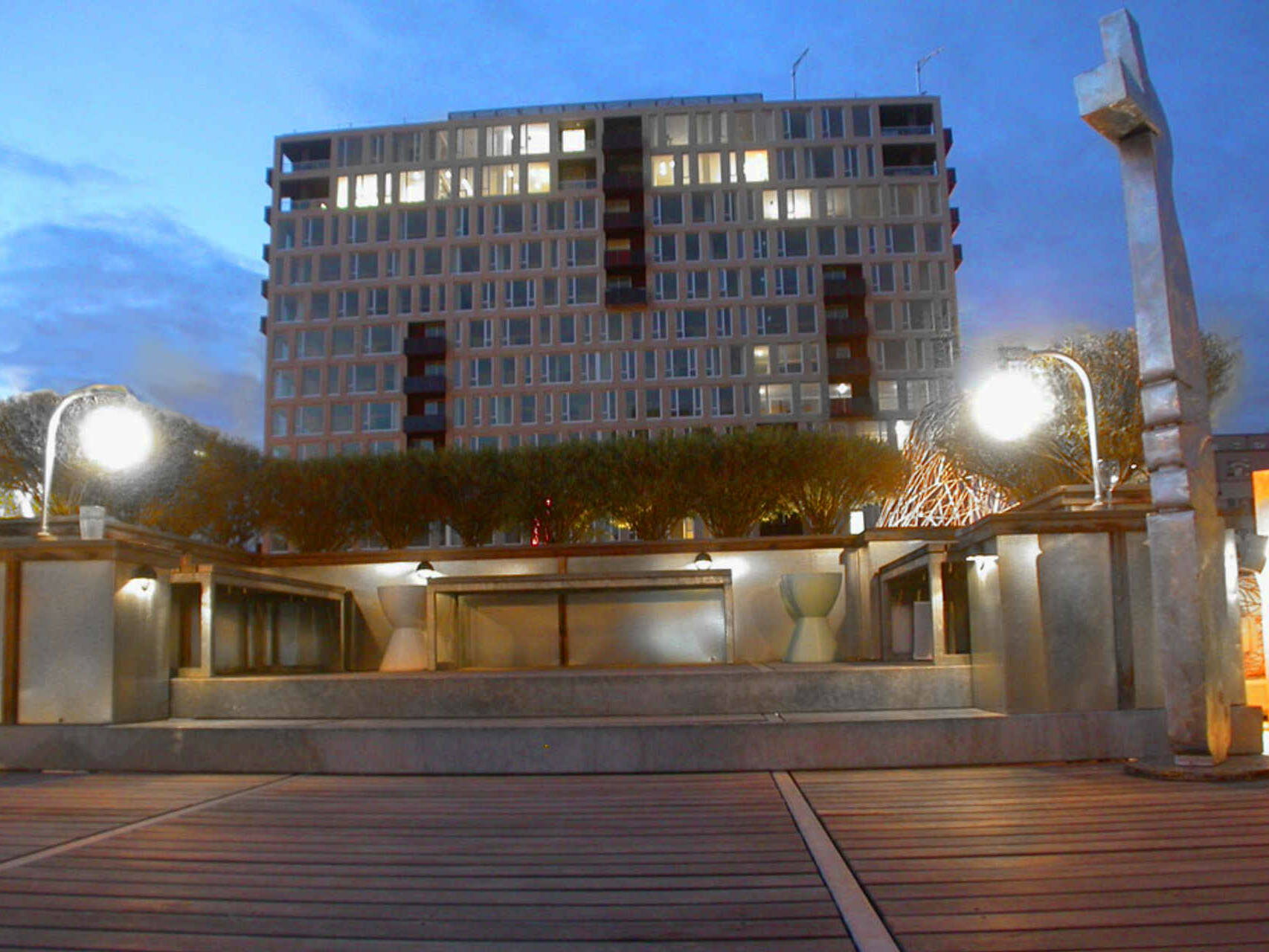 sculpture garden roof deck