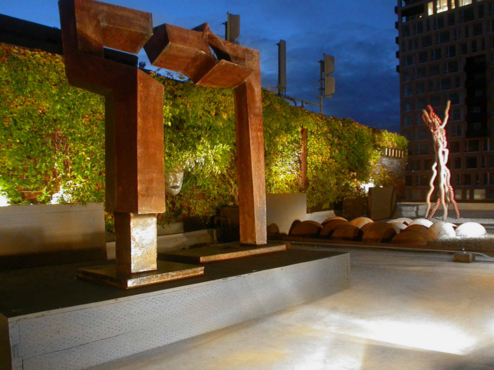 sculpture garden roof deck