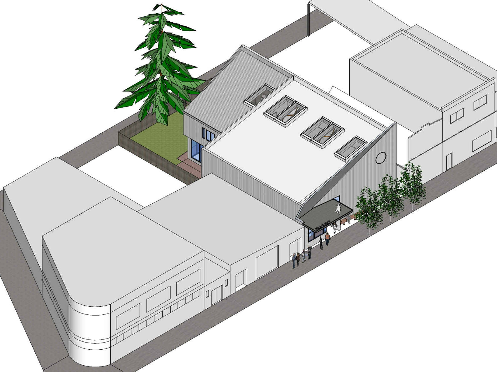 site plan w front entrance