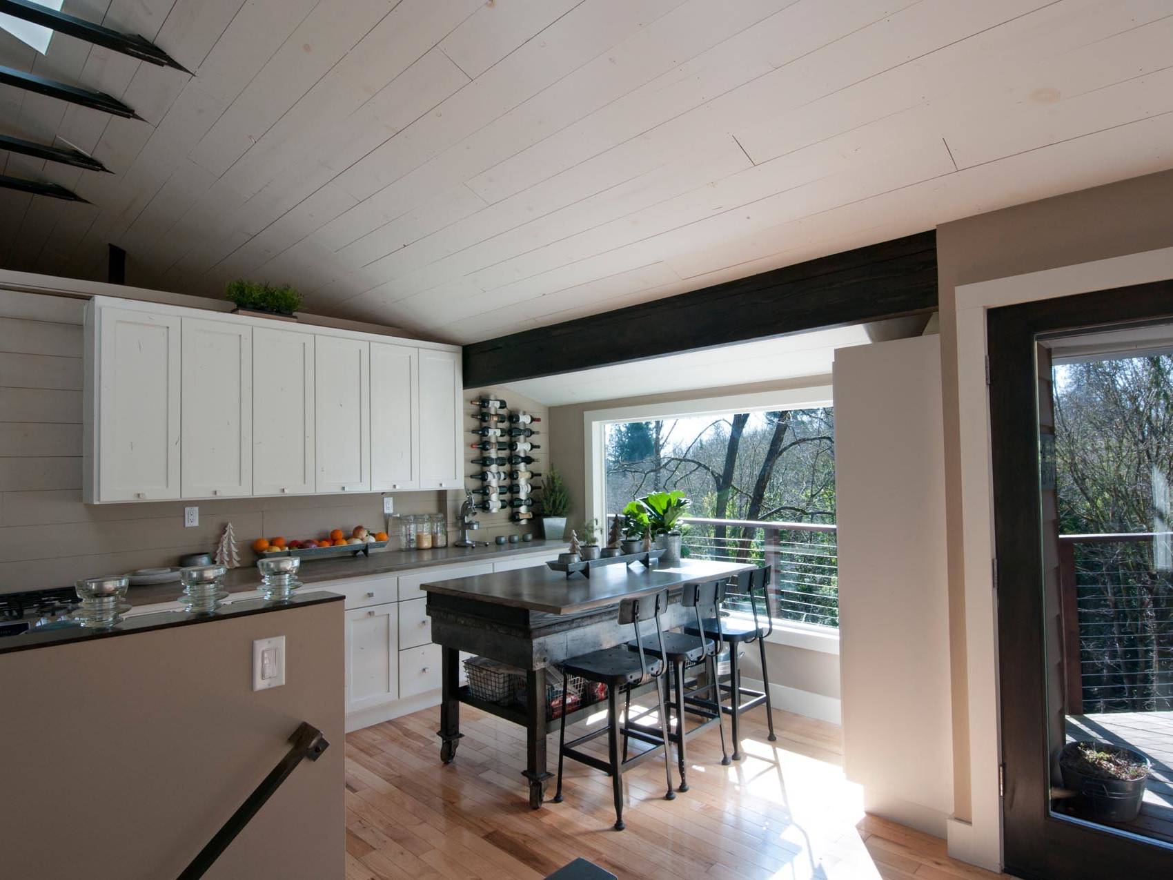 Mid-Century ranch renovation designed and engineered by rhiza A+D Kitchen Nook