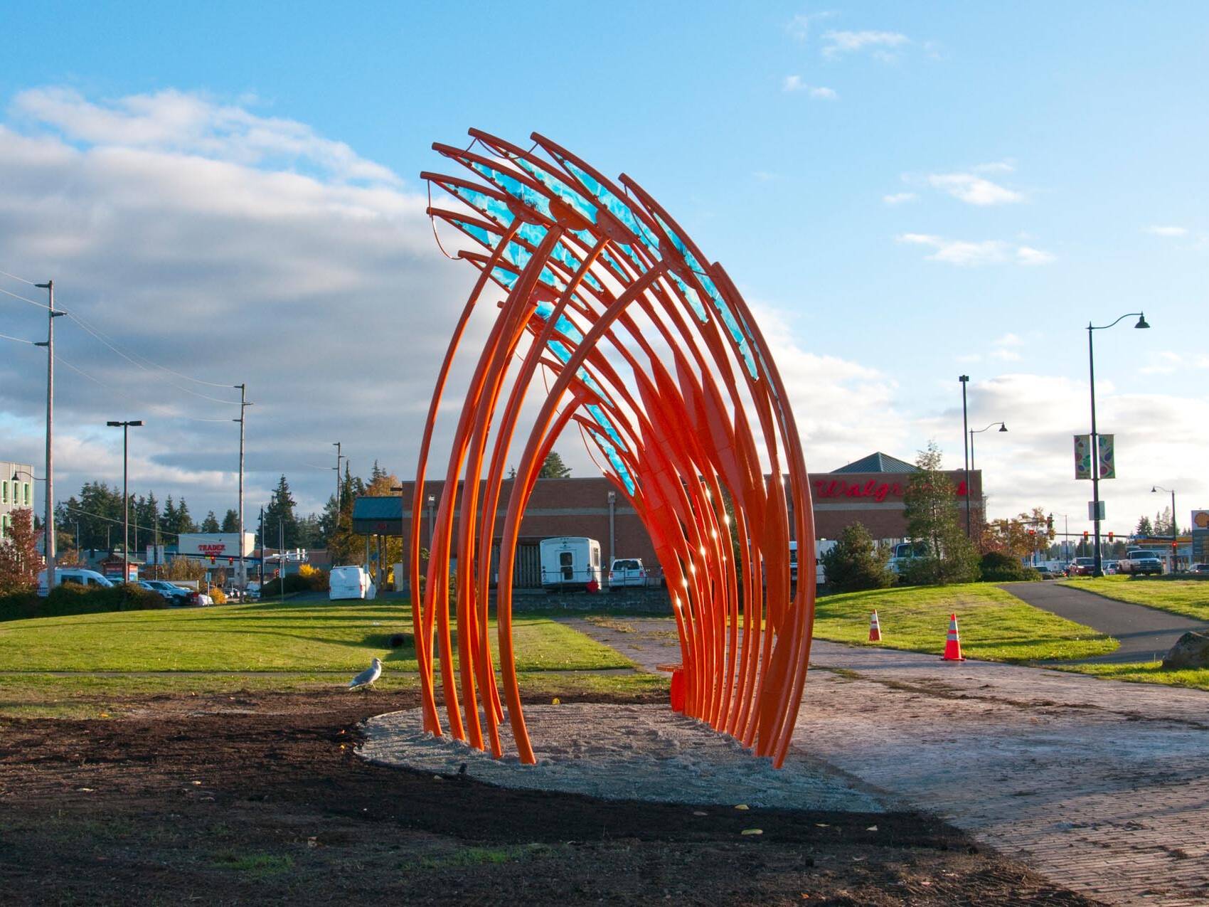 Soundshell Internatural Station , Public Artwork in Shoreline WA. 2020, by rhiza A+D