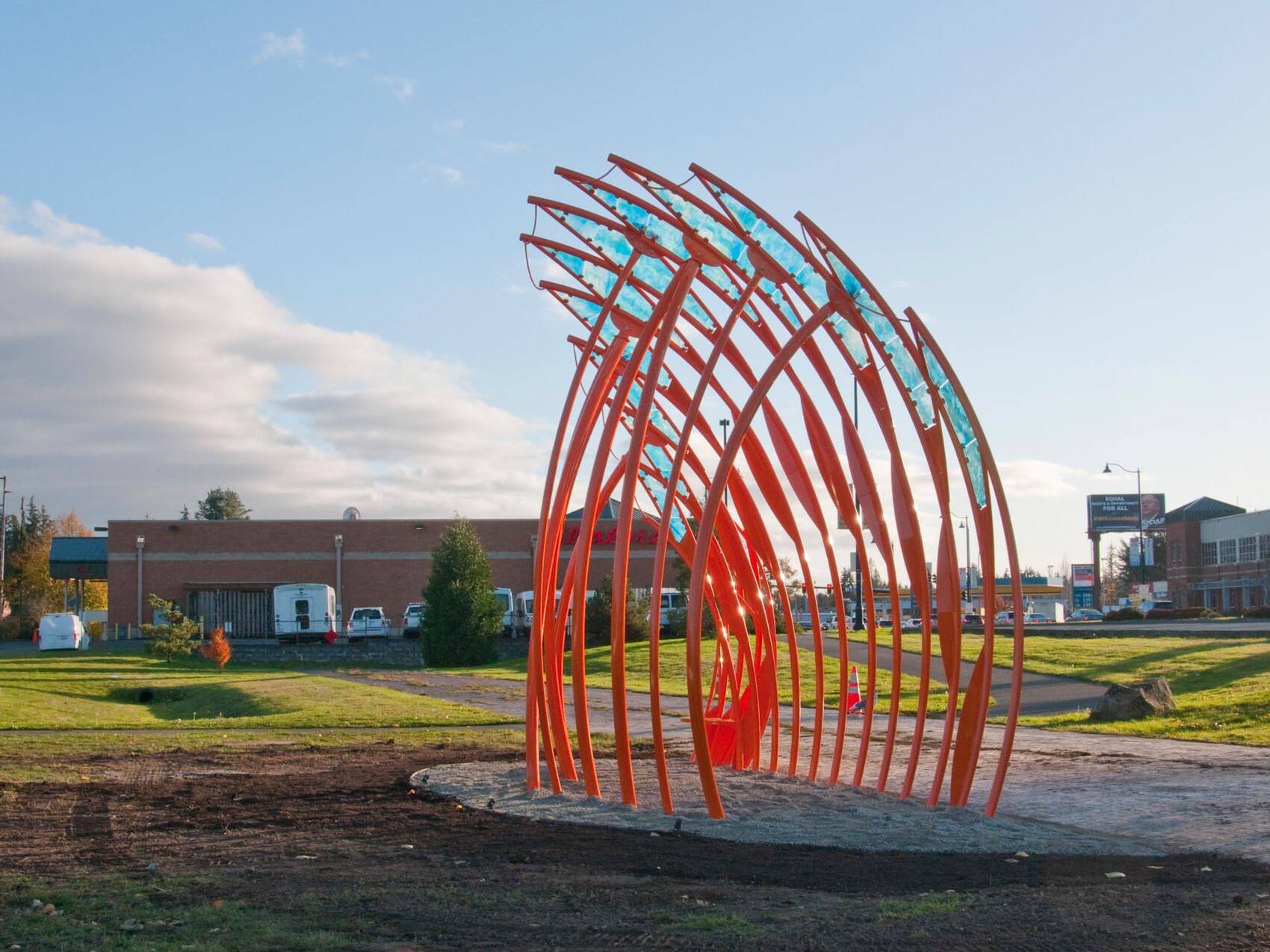 Soundshell Internatural Station , Public Artwork in Shoreline WA. 2020, by rhiza A+D