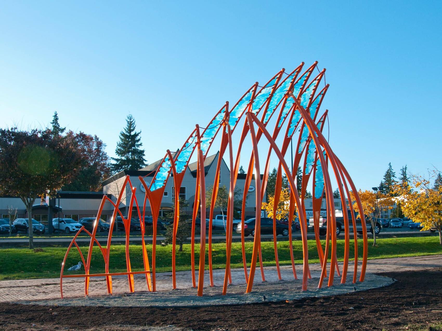 Soundshell Internatural Station , Public Artwork in Shoreline WA. 2020, by rhiza A+D