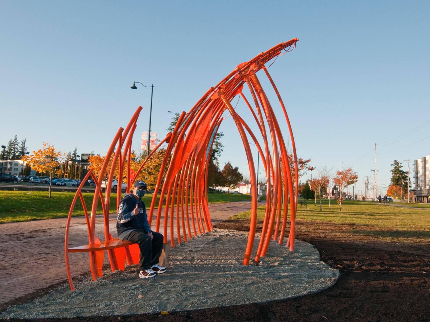 Soundshell Internatural Station , Public Artwork in Shoreline WA. 2020, by rhiza A+D