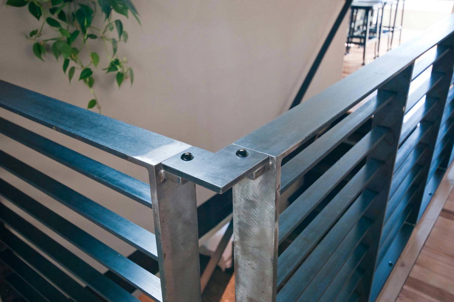 Steel Guard and Handrail designed and built by rhiza A+D