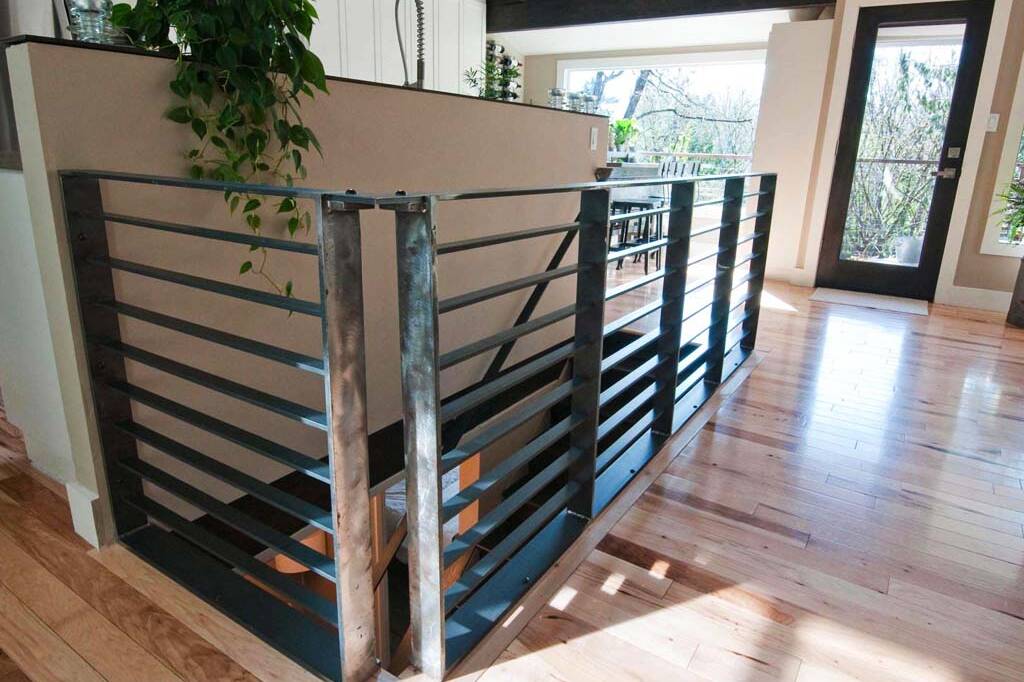Steel Guard and Handrail designed and built by rhiza A+D