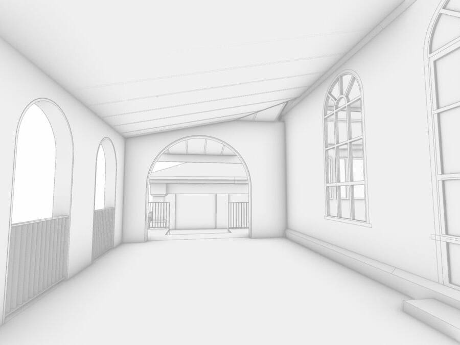 Shade Room Addition Interior Looking North